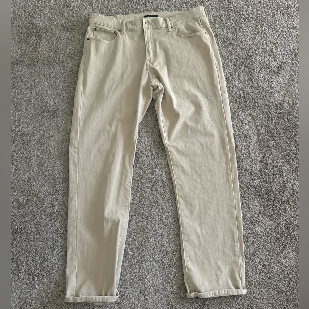 Lucky Brand Tan Chinos Classic Straight-Leg